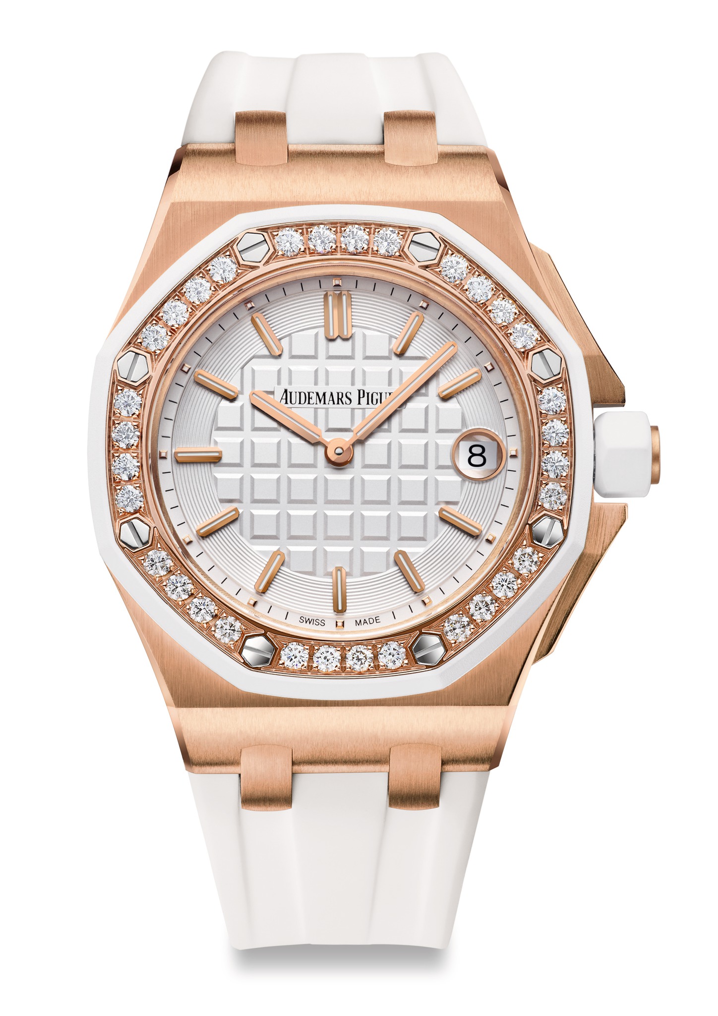 Audemars Piguet New Royal Oak Offshore Lady Diamonds Pink Gold watch REF: 67540OK.ZZ.D010CA.01 - Click Image to Close